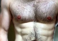 This hot guy is three things; hairy, hung and uncut