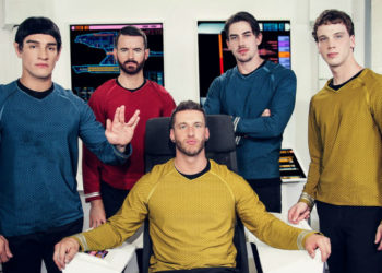 Brendan Patrick, Donny Forza, Jack Hunter, Jordan Boss & Rod Pederson in a “Star Trek” parody orgy