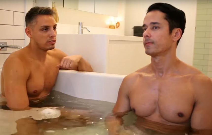 Porn star Rafael Alencar reveals shocking stuff in bath tub interview with Marc Macnamara