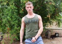 Cute first-timer Jayden Lawrence strokes his juicy cock for Active Duty