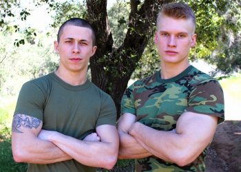 Bradley Hayes and Blake Effortley fuck each other at Active Duty