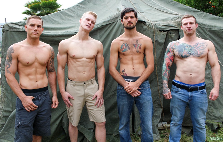 Mike Johnson, LeeRoy Jones, Blake Effortley and Mike OBrian in a hot Active Duty foursome