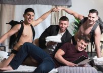 Rico Vega, JJ Knight, Ken Summers & Lukas Daken fuck in Masqulin’s “Motel Slutsville” pt 3