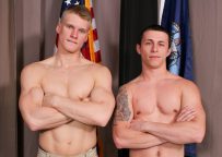Active Duty: Blake Effortley and Bradley Hayes fuck each other raw