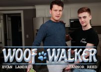 Next Door Studios: Evan Landers fucks cute dog walker Tannor Reed in “Woof Walker”