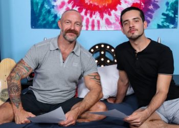 Pride Studios: Aiden Joseph & Musclebear Montreal in “Learning Lines With My Stepfather”