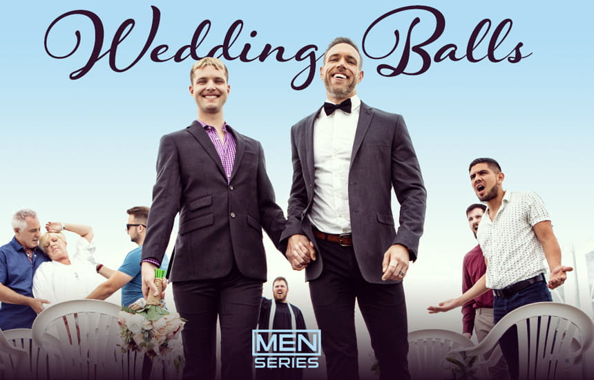MEN: Alex Mecum fucks his future stepson Benjamin Blue in "Wedding Balls" (part 1)