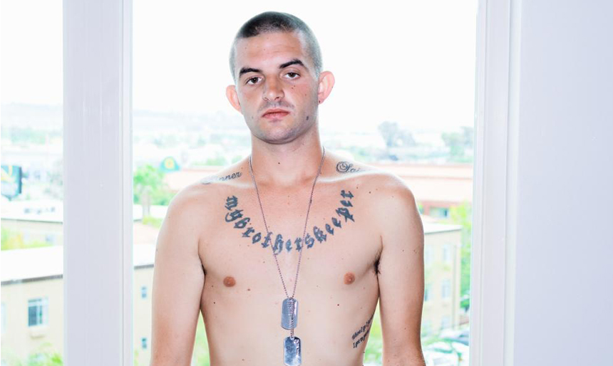 Mikey, Active Duty, Brunette, First Time, Jerk Off, Solo, Tattoos, War Chest