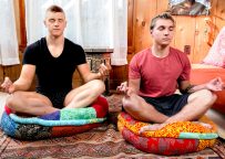 Yoga buddies Elye Black and Alex Tanner fuck in “Manly Meditation” from Next Door Studios