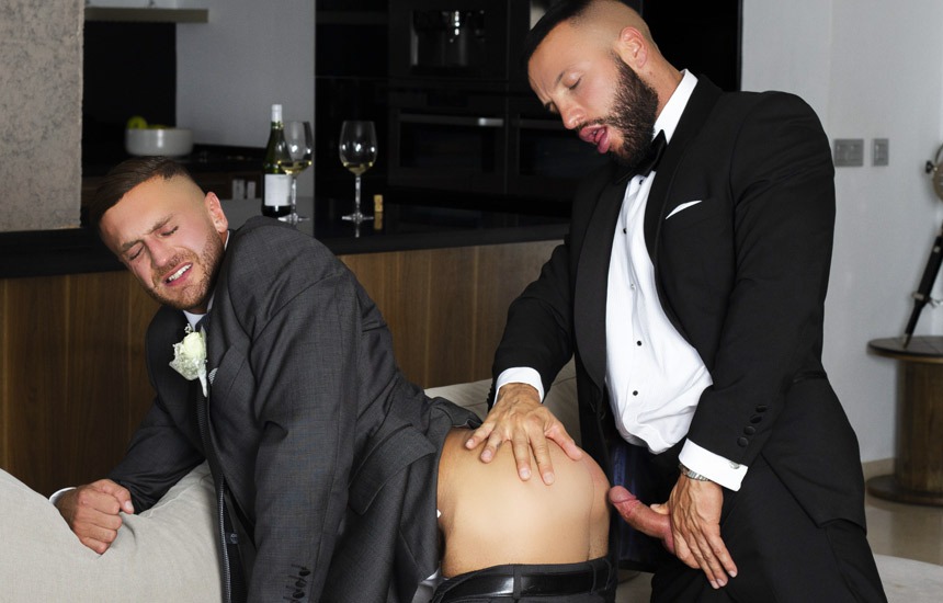 Men At Play: Emir Boscatto and his best man Donato Reyes fuck in Pre-Wedding Jitters