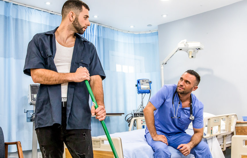 Icon Male: Janitor Argos Santini drills Colby Tucker's ass in "The Doctor is in... Me" part 4