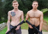 Active Duty: Hot redhead Jesse Nice gets fucked by fellow recruit Justin Weston