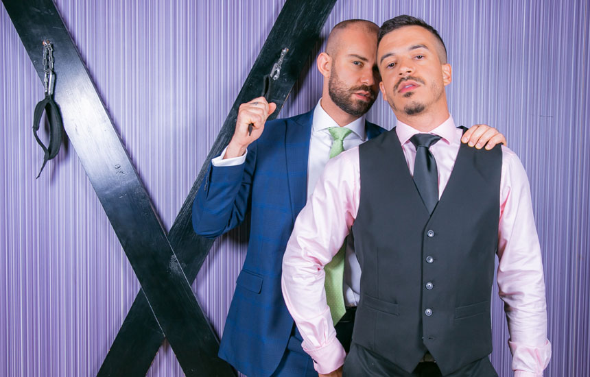 Men At Play: Bruno Max and Jonathan Miranda fuck each other in "Sex Games"