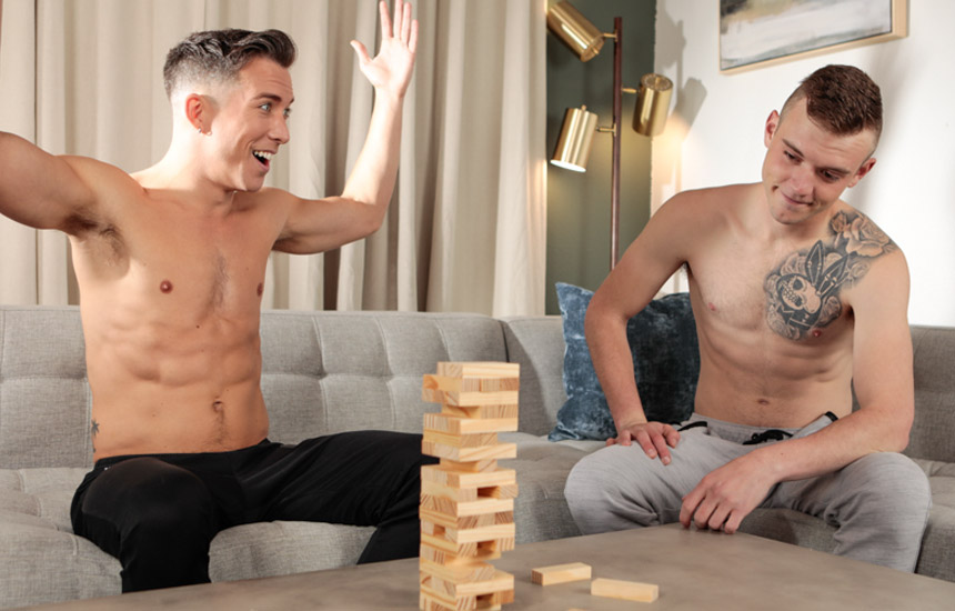 Next Door Studios: Isaac Parker and Scott Finn flip-fuck in "I'm Game If You Are"