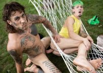 Bromo: Charly Willinsky bottoms for Bo Sinn and takes his huge cock in “Wreaking Hammock”